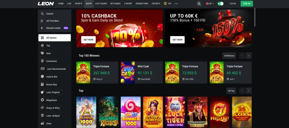 How to find Fortune Tiger on the Leon Bet website interface How to find Fortune Tiger on the Leon Bet website interface