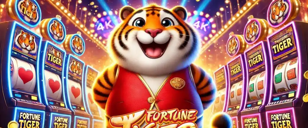 Image showing the Fortune Tiger slot interface with bonus symbols on screen Image showing the Fortune Tiger slot interface with bonus symbols on screen